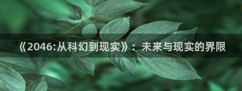 星空影院最新版下载：《2046:从科幻到现实》：未来与现实的界限